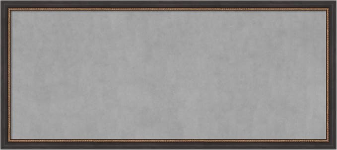 Amanti Art Black Framed Magnetic Board 23x51 Oversize Vision Board by AmantiArt