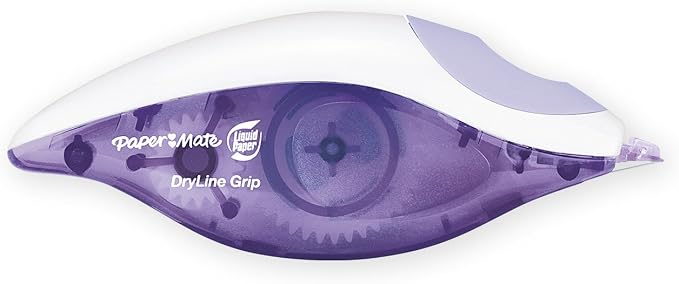 Paper Mate Liquid Paper DryLine Grip Correction Tape | Assorted Colours | Box - Image 8