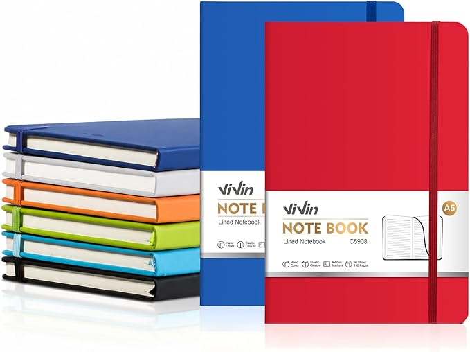 ViVin Lined Journal Notebooks for Professional Office Work, 192 Pages, Medium by ViVin