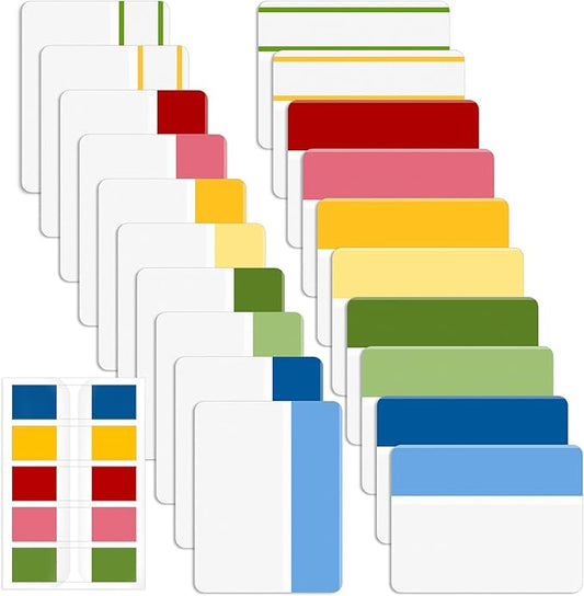 Mr. Pen- Colorful Index Tabs, 500 Pcs, 21 Sets, Sticky Page Markers for Notebooks, Binders and Books-DeskLoop Office
