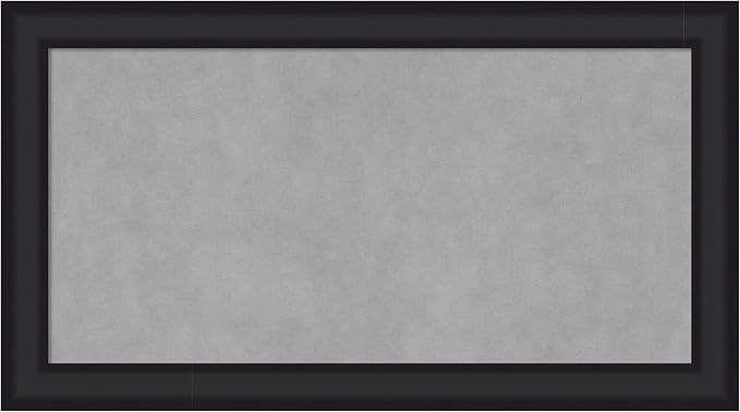 Amanti Art Black Framed Magnetic Board 15x27 Small Vision Board by AmantiArt