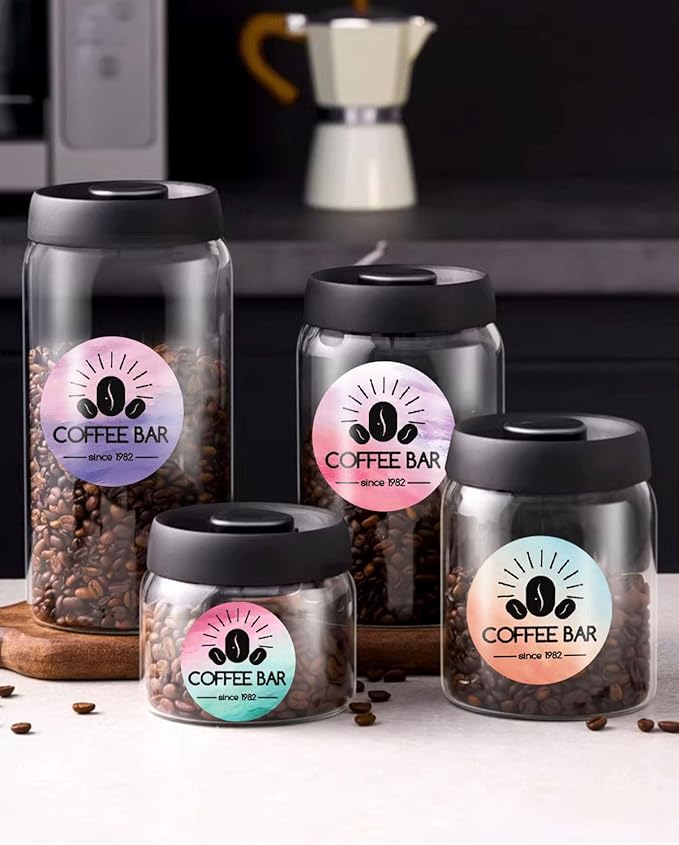 2 inch Round Thermal Labels - Direct Thermal Stickers, 500 Labels for Printer, 4 Colors-DeskLoop Office