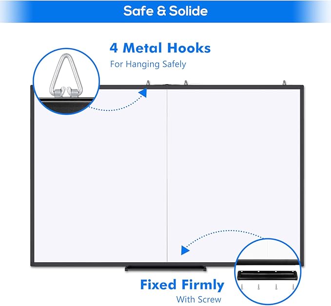 Large Magnetic Whiteboard, maxtek 60 x 36 Magnetic Dry Erase Board Foldable - Image 4
