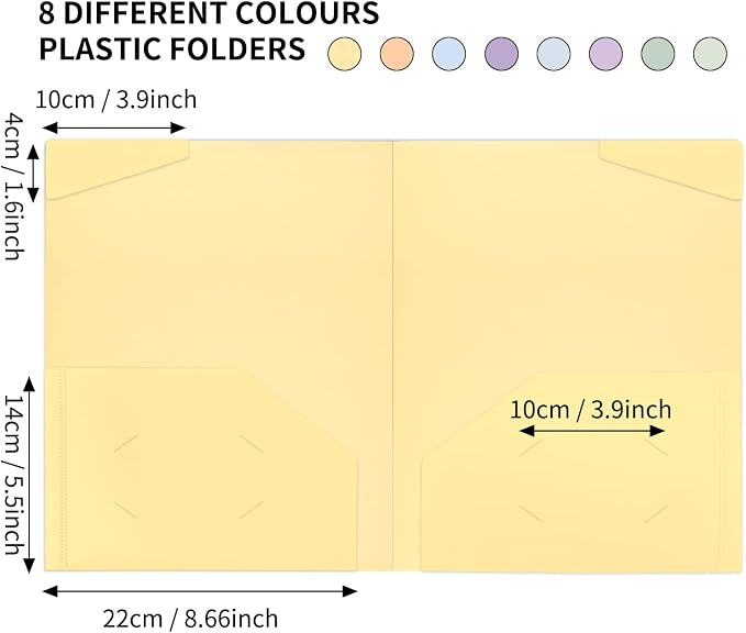 EOOUT 32pcs Plastic Folders - Image 4