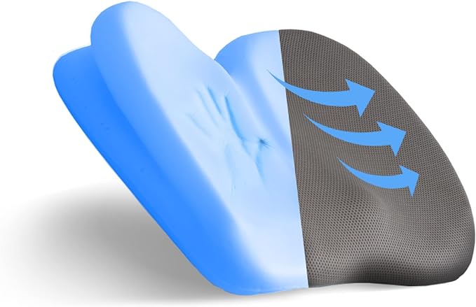 Klaudena | Office Chair Cushion for Tailbone Pain & Pressure Relief | Seat Cushion for Long Sitting Hours | Coccyx Lower Back Support | Memory Foam Cushions for Hip & Sciatica | Ergonomic Butt Pillow-DeskLoop Office