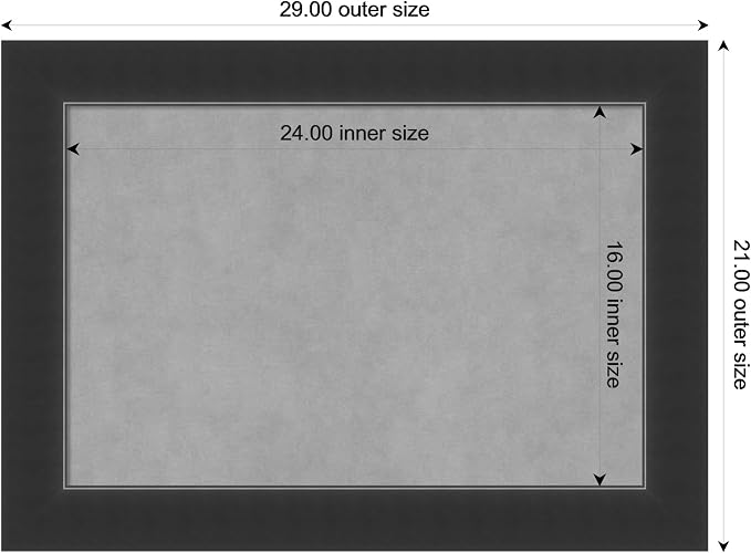 Amanti Art Black Framed Magnetic Board 21x29 Medium Vision Board - Image 4