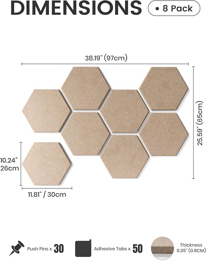 Fluxynara Hexagon Cork Board Alternative - Image 2
