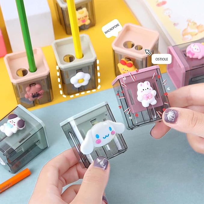 2PCS Pencil Sharpener, Lip Liner Sharpener, sharpened Pencil, Children's Pencil - Image 4