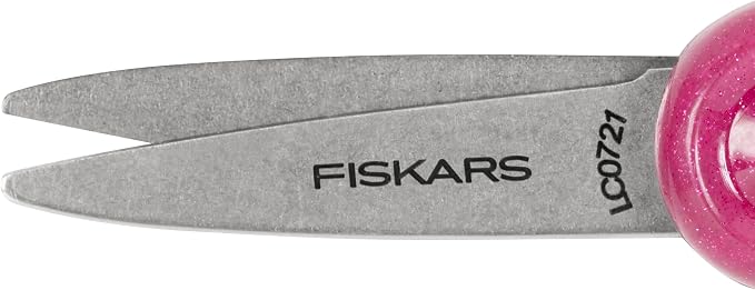 Fiskars 5" SoftGrip Pointed-Tip Glitter Scissors - Image 10