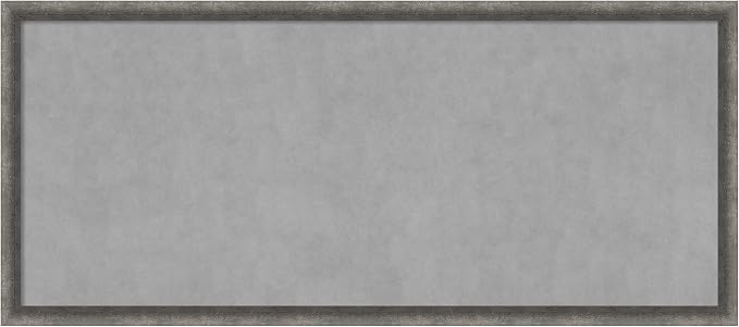 Amanti Art Grey Framed Magnetic Board 22x50 Oversize Vision Board by AmantiArt