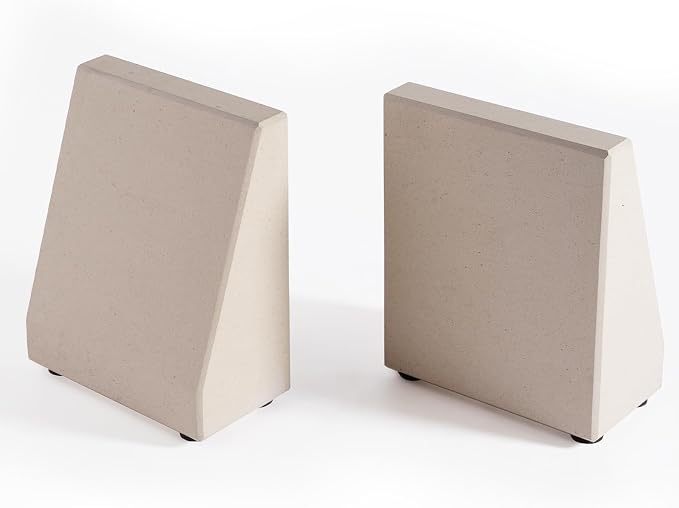 Book End, Natural Marble Bookend by Karibiber