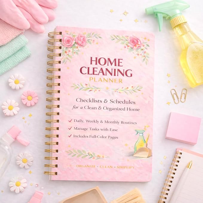 Home Cleaning Planner & Checklist Book - Image 7