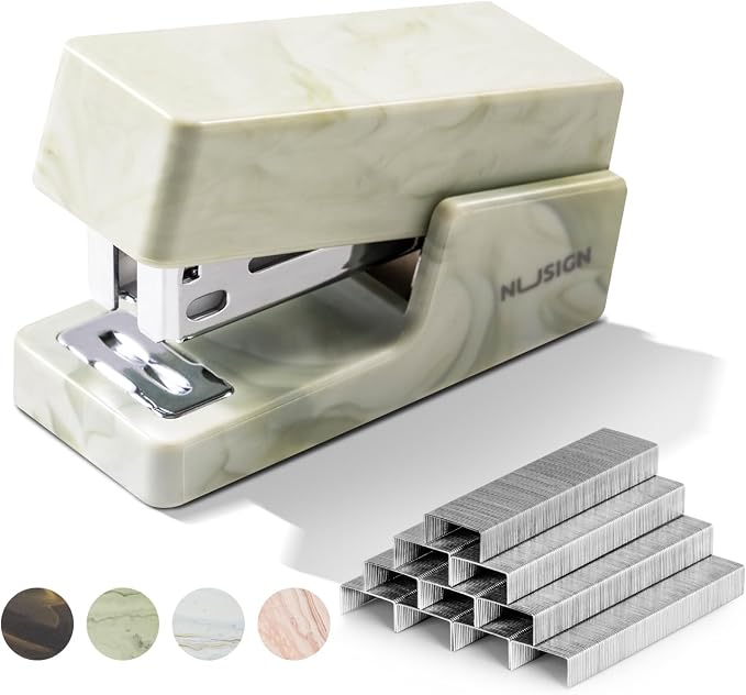 NUSIGN Mini Stapler with 830 Staples, Small Cute Desk Staplers, 25 Sheet by NUSIGN