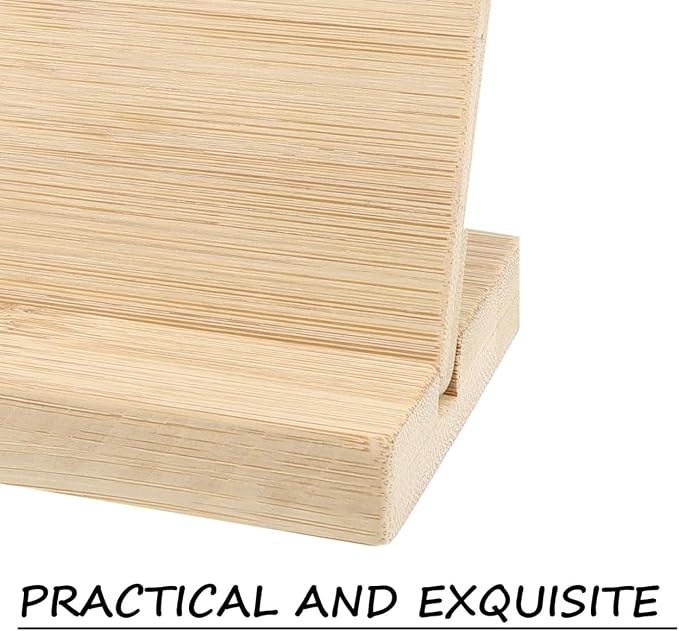 Operitacx 5.5" x 3.9" Bamboo Desk Name Plate - Image 6