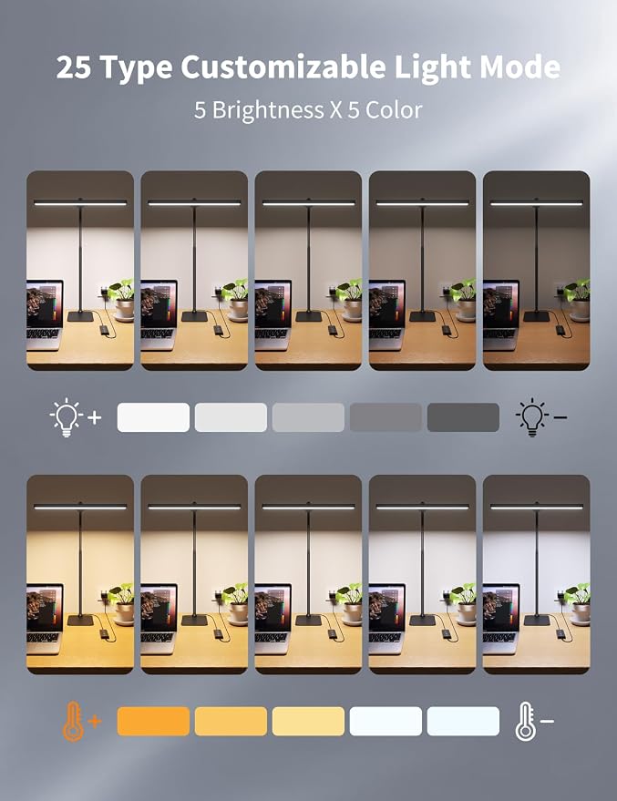 Kary LED Desk Lamps for Home Office, Tall Desk Light - Image 6