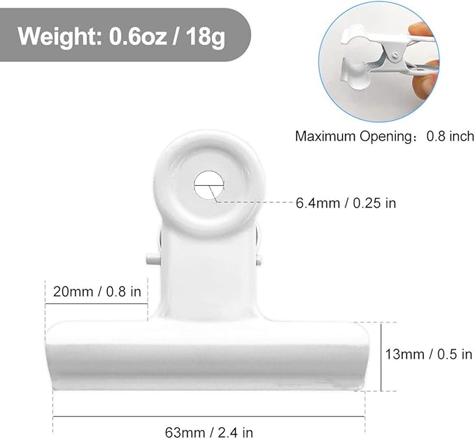 Coideal Large White Bull Clips - Image 6