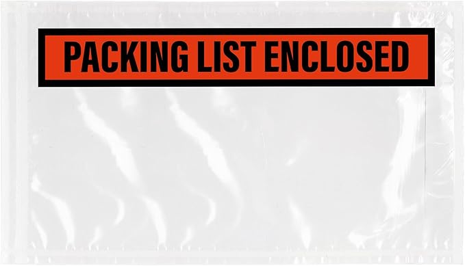 GPI - Packing List Envelopes, 5.5" x 10" Packing Slip Pouches, Top Loading by GPI