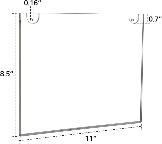 NIUBEE 10-Packs 8.5x11 Sign Holder Horizontal - Image 5