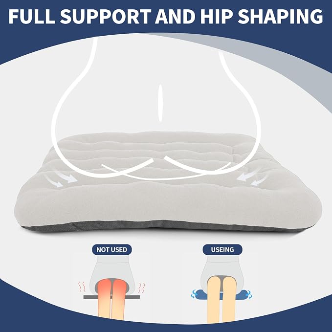 BUYUE Good Support Office Chair Cushion Padded, Soft Velvet Comfortable - Image 4