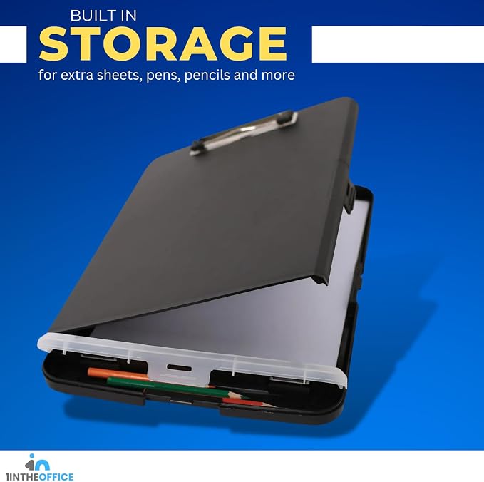 1InTheOffice Clipboard with Storage Box, Plastic Storage Clipboard - Image 5