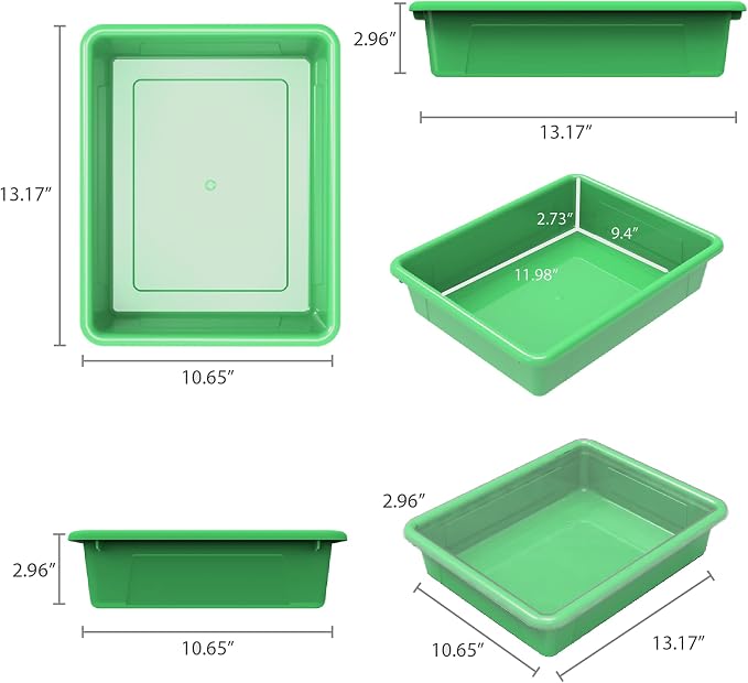 Storex Letter Size Flat Storage Tray – Organizer Bin - Image 11