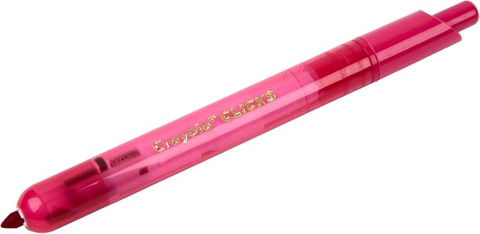 Crayola Clicks Retractable Tip Markers, Washable Cone Tip Art Marker Set - Image 3