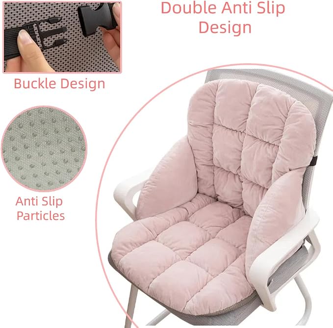 LYFJMUS High Back Office Chair Cushion Soft Desk Chair Pad - Image 3