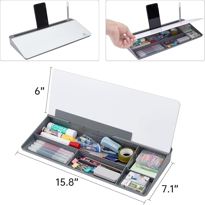 Small Desktop Glass Whiteboard Dry-Erase-Board - Image 4