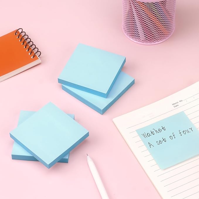 Sticky Notes 3x3 Self-Stick Notes Bright Colors Sticky Notes 4 Pads 100 - Image 7
