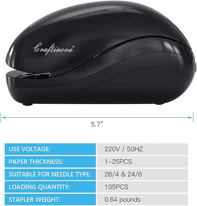 Electric Stapler, Including 2000 Staples and 1 Staple Remover, Suitable - Image 2