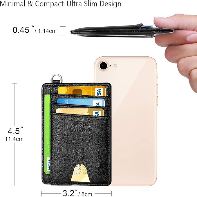FurArt Slim Minimalist Wallet RFID Credit Card Holder - Image 7