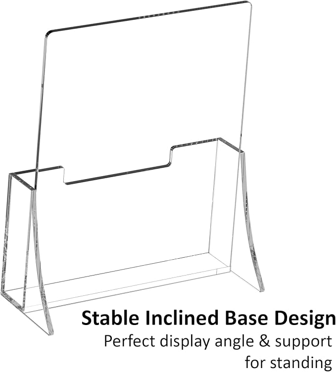 Acrylic Brochure Holder 8.5 x 5.5 Inch 4 Pack, Brochure Display Stands - Image 8