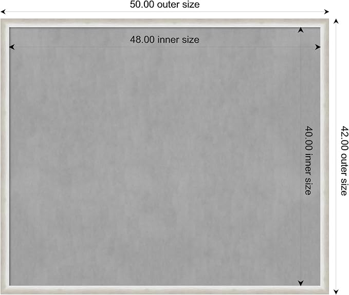 Amanti Art Silver Framed Magnetic Board 42x50 Oversize Vision Board - Image 4