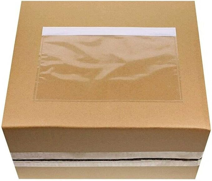 7.5'' x 5.5'' Packing List Pouches, Shipping Label Envelopes Clear Adhesive Top - Image 5