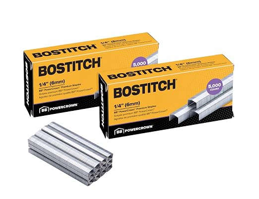 Bostitch Office B8 PowerCrown 0.25 Inch Staples, 000 Staples by BostitchOfficeProducts