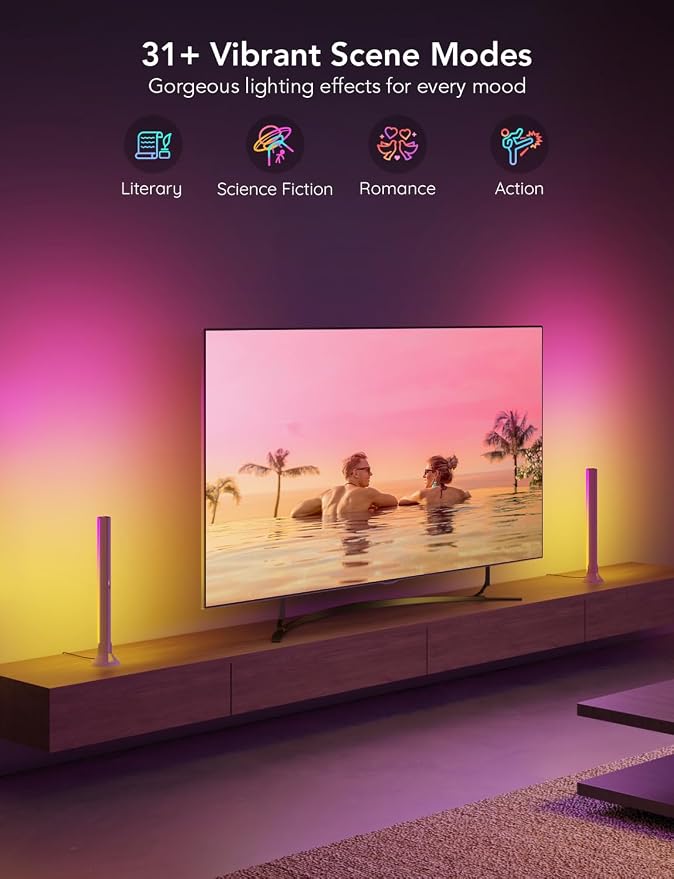 Govee RGBIC Light Bars, 15 Inches WiFi TV Backlight Suitable - Image 5