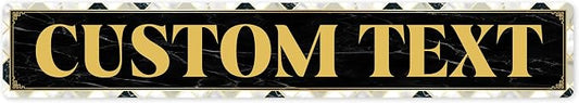 Custom Sign, Custom Street Sign, 11 Font Colors, 13 Font Styles, 4 Hole Options by MySignCenter