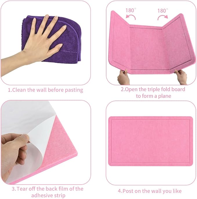 Vuzvuv Pink 28"x16" Large Cork Board - Image 3