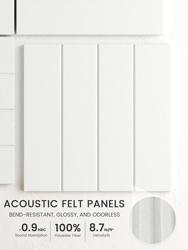 Bumusty Large Cork Board Alternative-48 x 36" Felt Bulletin Board Tiles - Image 3