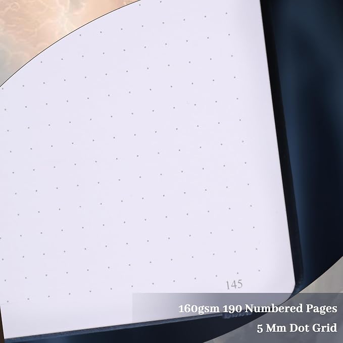 TIEFOSSI Dot Journal, 160gsm 190 Numbered Pages, Diary - Image 3