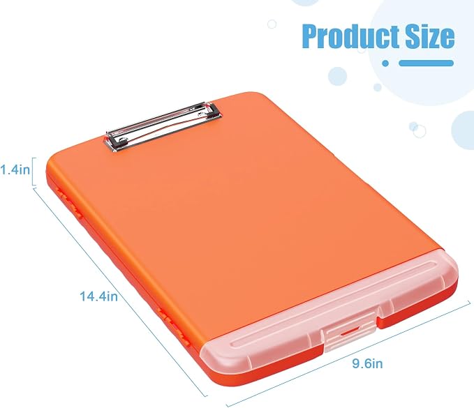 Hongri Clipboard with Storage with Pen Holder, Folder Nursing Clip Board 8.5 x - Image 4