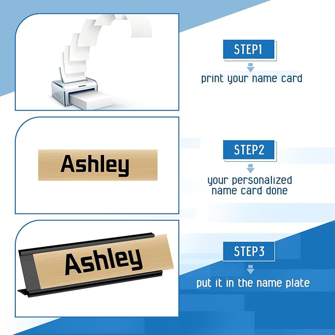 LEIFIDE 12 Pack Aluminum Name Plate Holder - Image 5