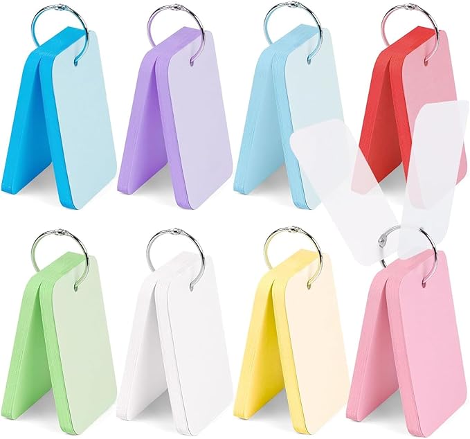 Koogel 400PCS Colored Index Cards, 2.2 x 3.5 Inch, Small Index Cards Bulk by KOOGEL