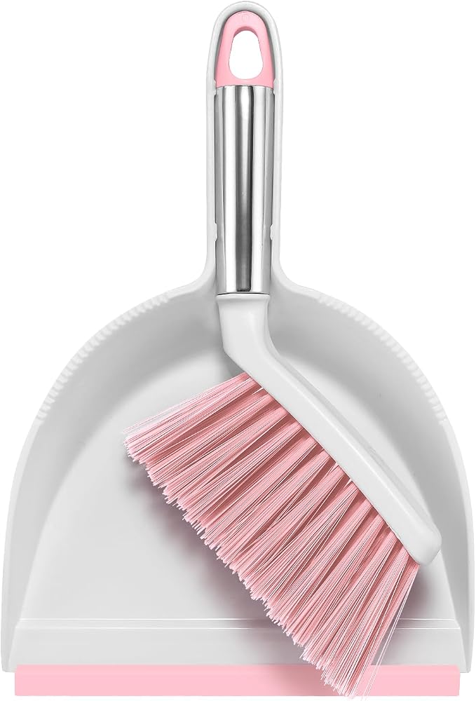 NACENA Mini Broom and Dustpan Set, Small Dust Pan and Brush Set by nacena