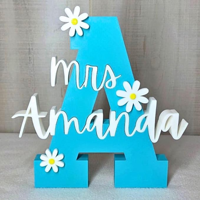 Customizable Teacher Name Plate by CLOVANEST