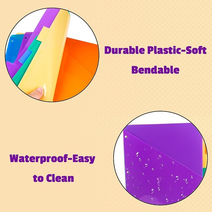Binder Dividers with Tabs and Pockets, Letter Size - Image 6
