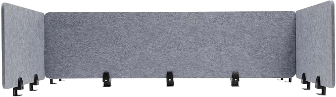 ReFocus Raw Clamp-On Acoustic Desk Divider Mounted Privacy Panel Set – Reduce by HAOREBAIYU