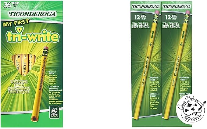 Ticonderoga My First Tri-Write Wood-Cased Pencils Wood-Cased Pencils by Ticonderoga