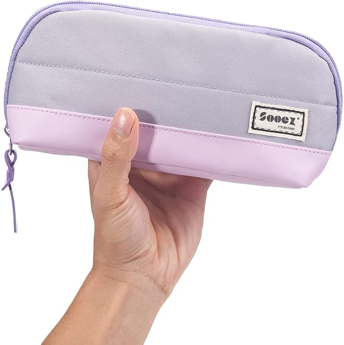 Sooez Wide-Opening Pencil Pen Case, Lightweight & Spacious Pencil Pouch Zipper by Sooez