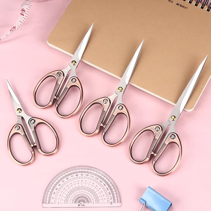 5" All Stainless Steel Office Scissors, Ultra Sharp Blade Shears, Sturdy Sharp - Image 5